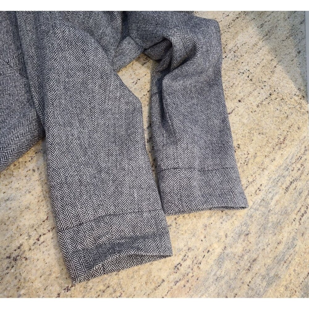 New?? JG Hook Black 2 Piece Blazer Sz 16 Maxi Skirt Suit Herringbone Wool Blend - Picture 11 of 16